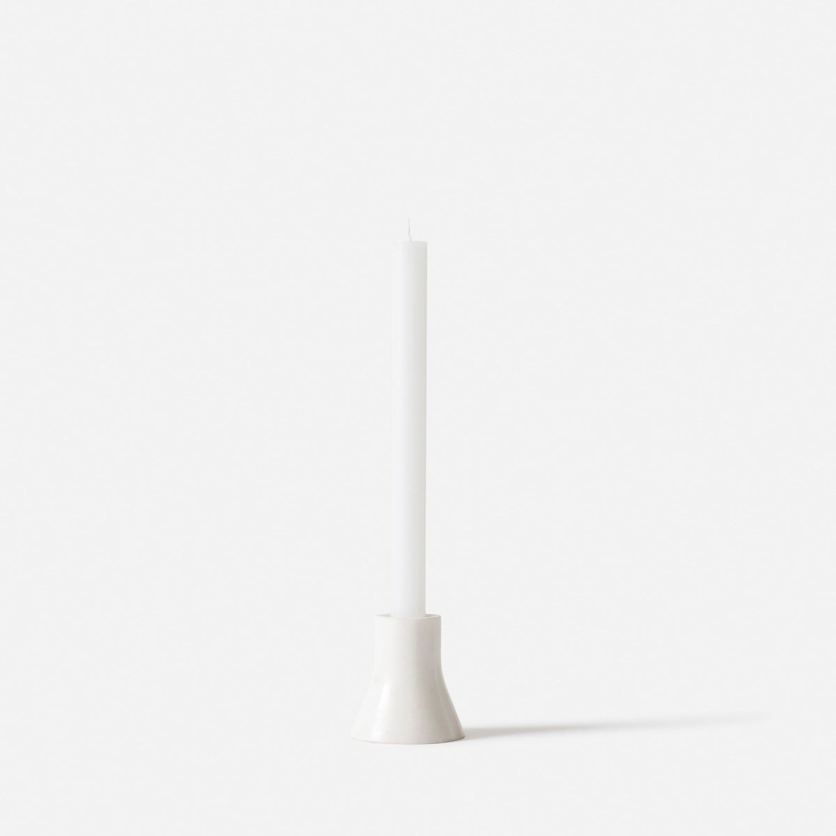 Flare Candle Holder / White