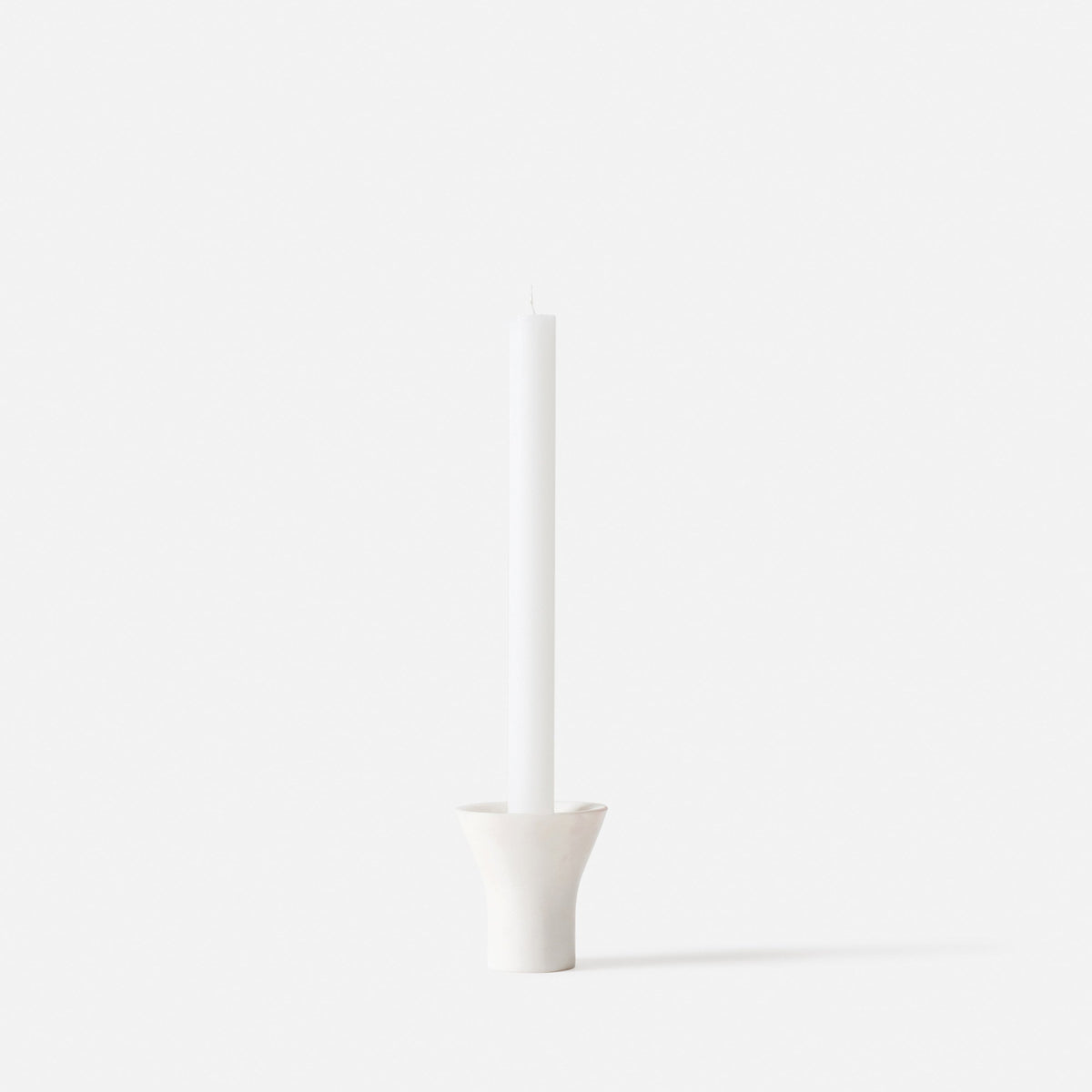 Flare Candle Holder / White