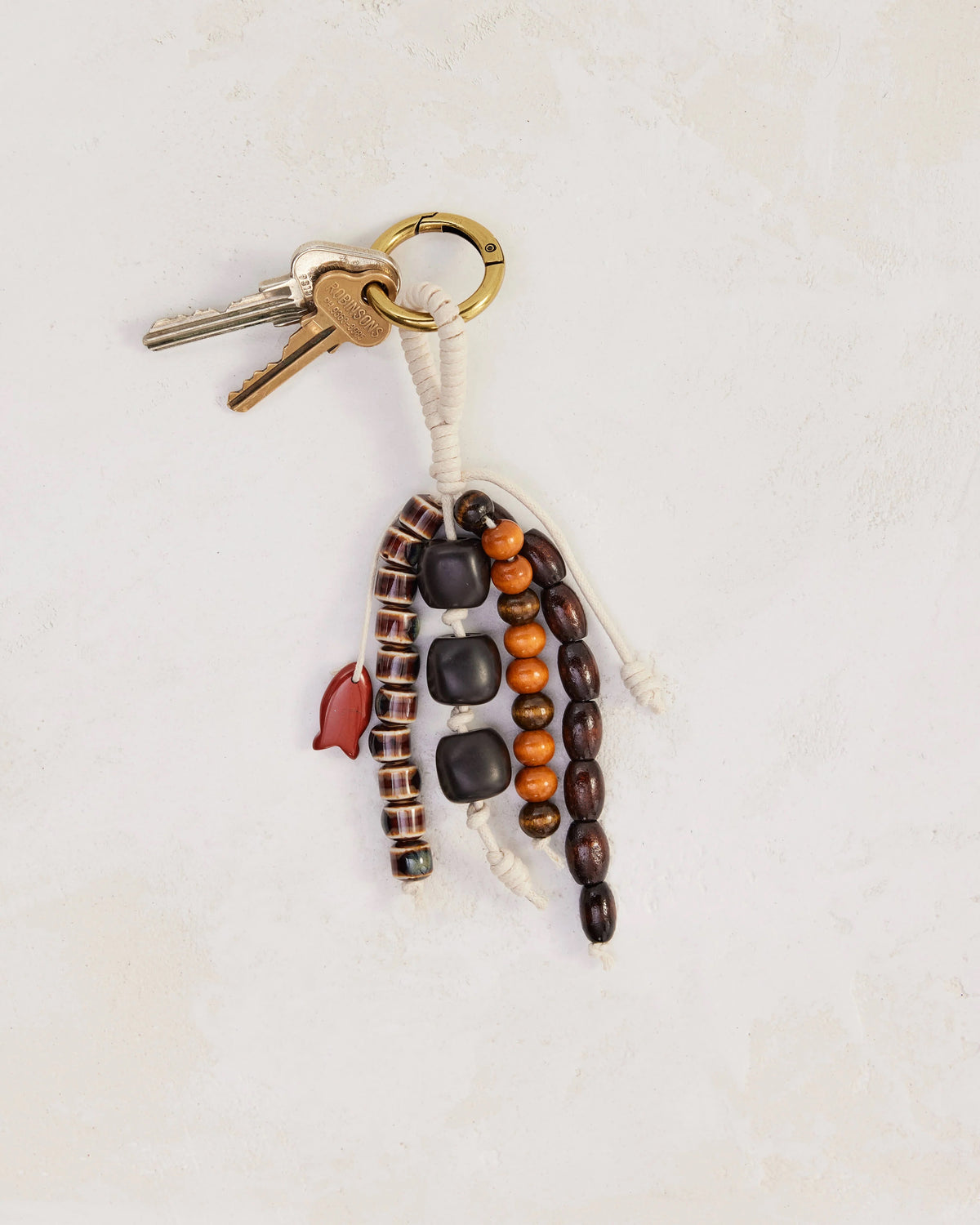 Lucky Fish Bag Charm / Ivory