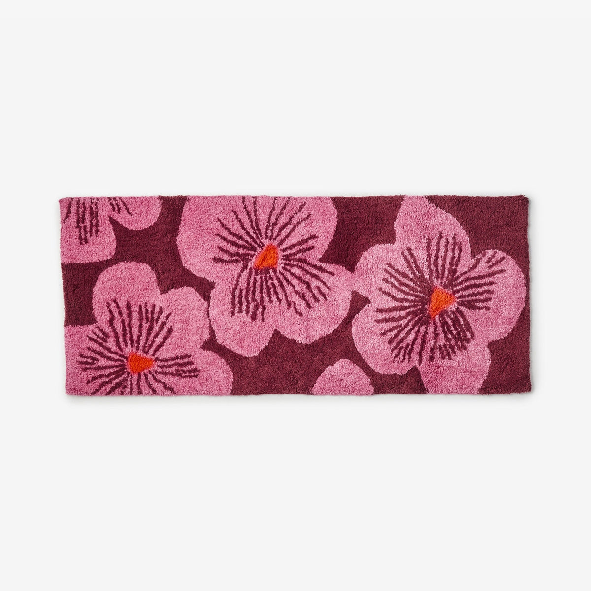 Jardin Pink Long Bath Mat