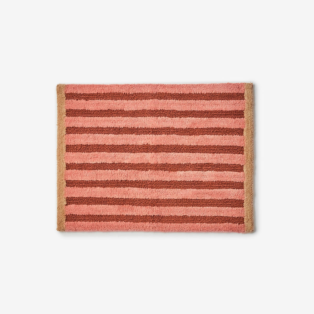 Stripe Terracotta Bath Mat