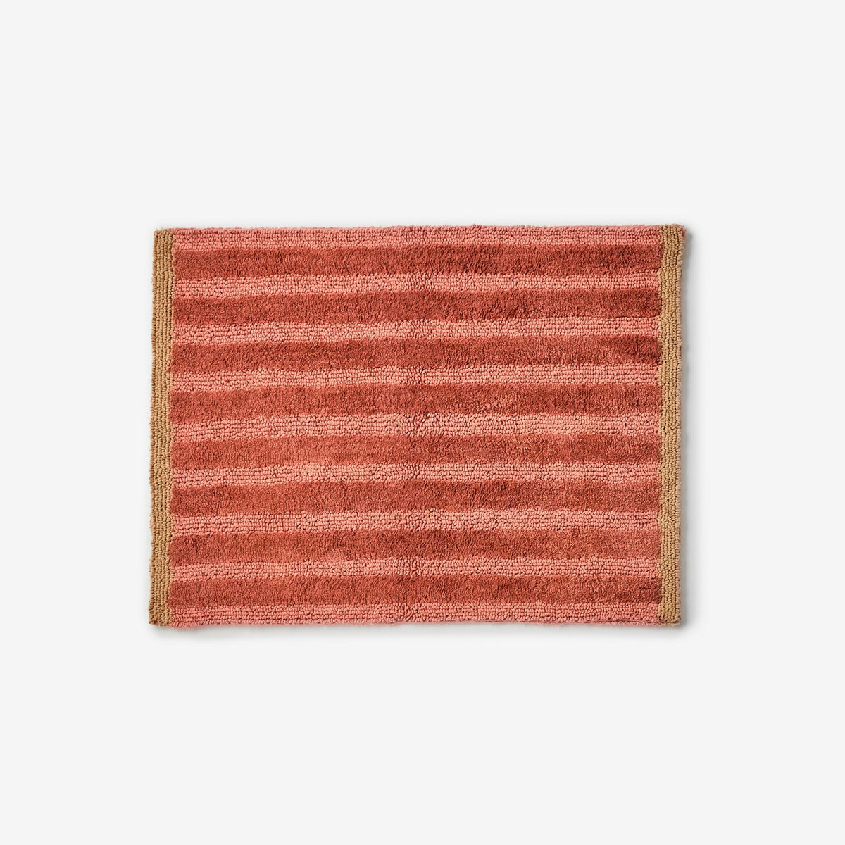 Stripe Terracotta Bath Mat