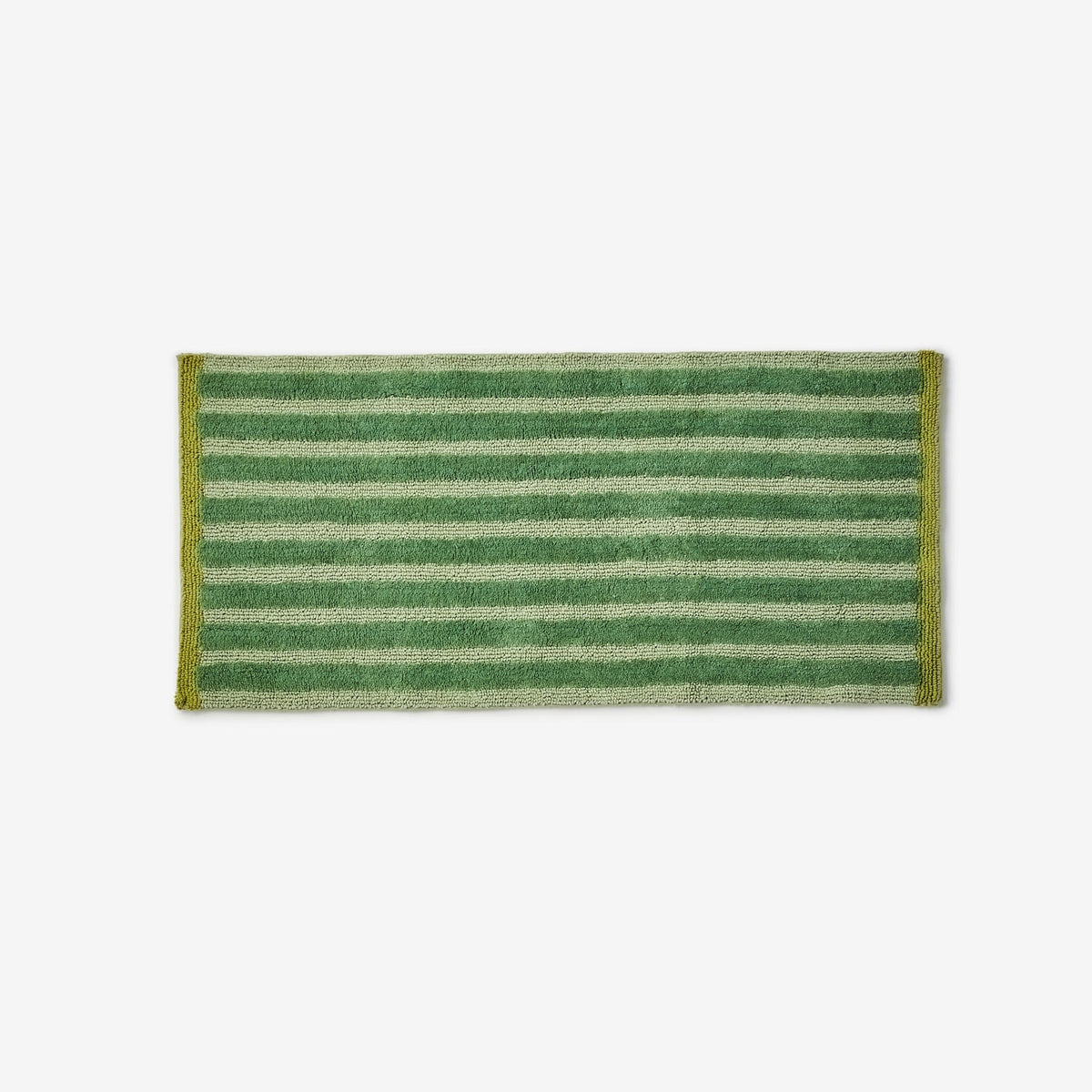 Stripe Khaki Long Bath Mat