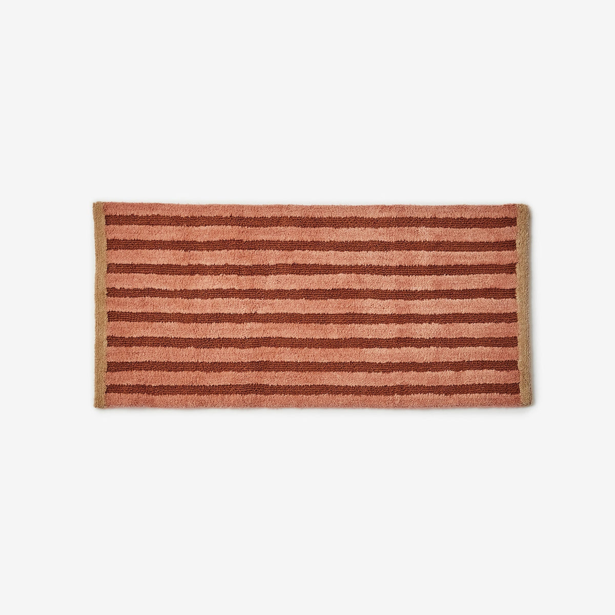 Stripe Terracotta Long Bath Mat