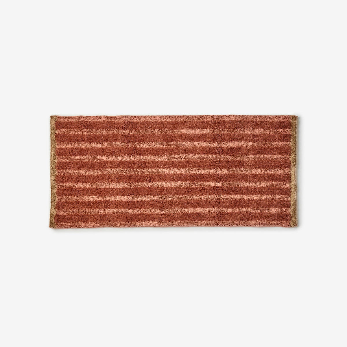 Stripe Terracotta Long Bath Mat