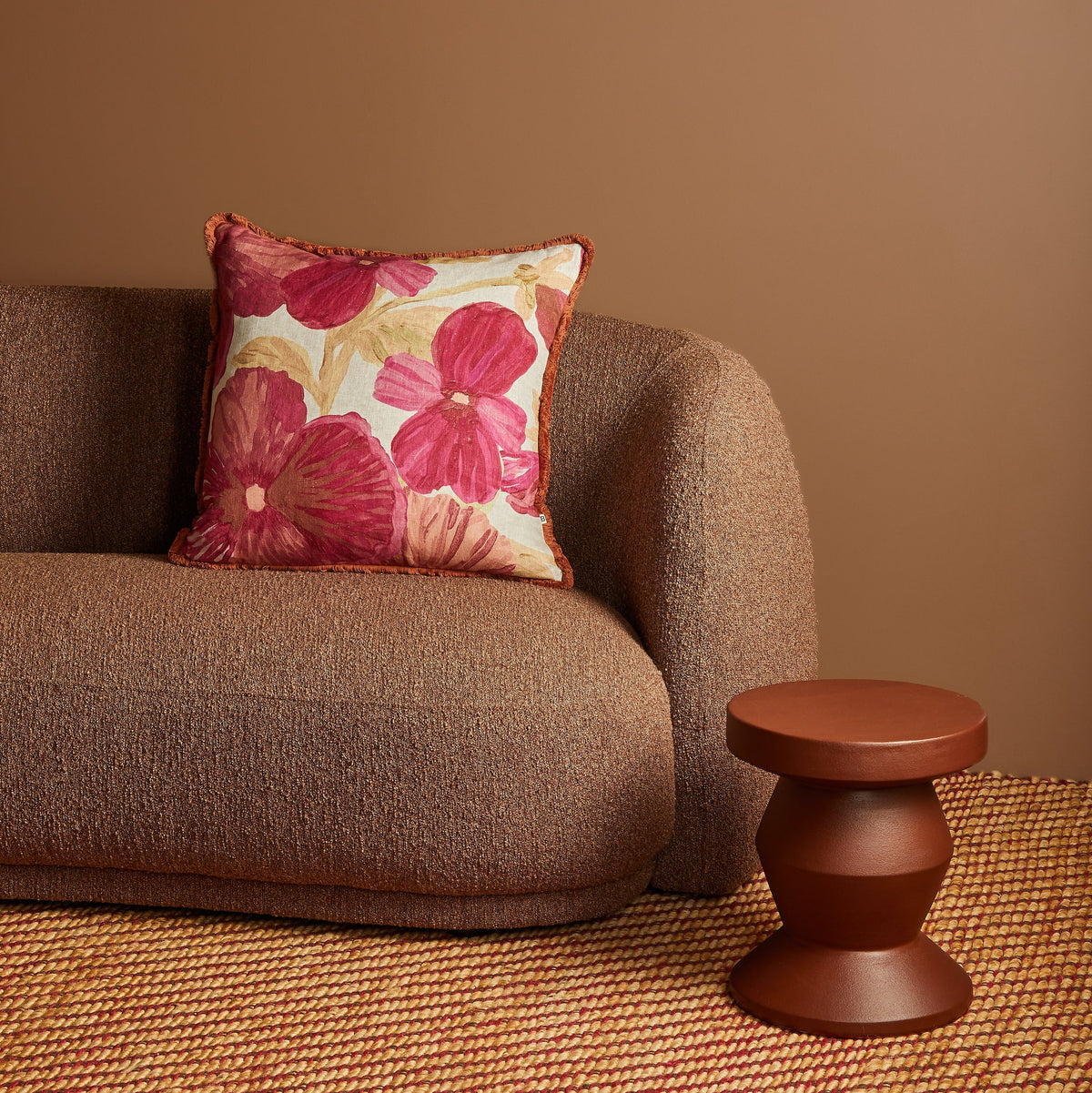 Wild Pansy Pink 60cm Cushion