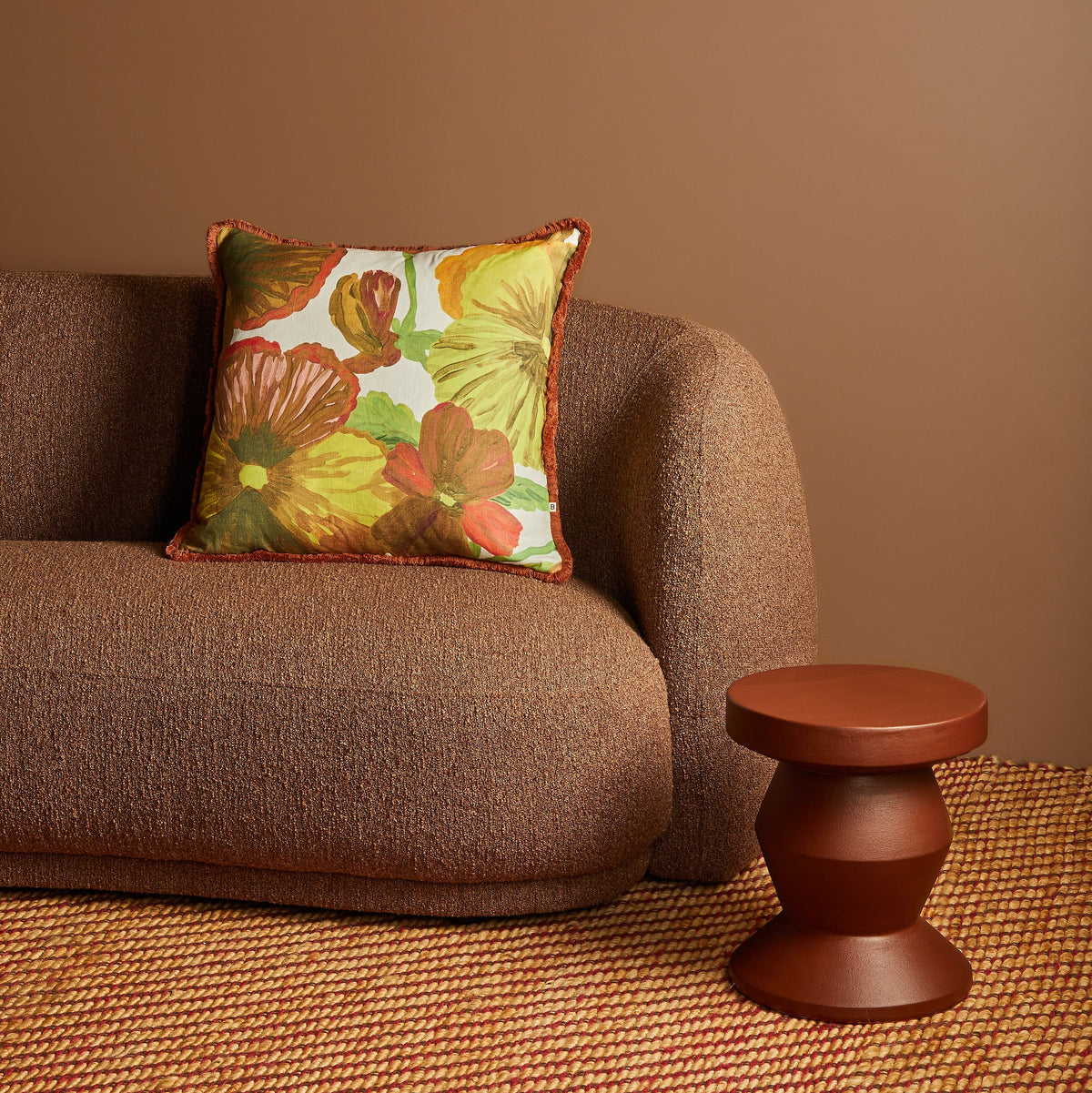 Wild Pansy Yellow 60cm Cushion