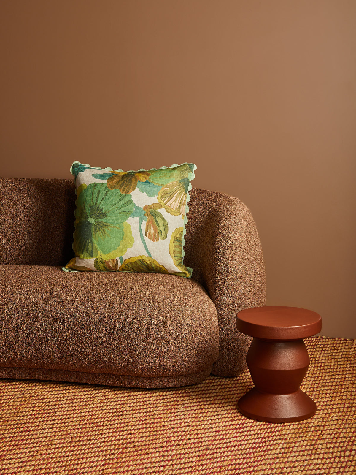 Wild Pansy Verde 60cm Cushion