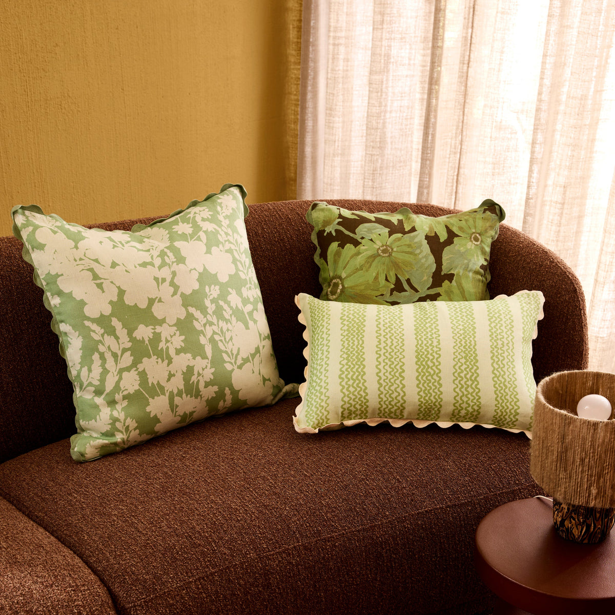 Mini Waves Mint 60x40cm Cushion