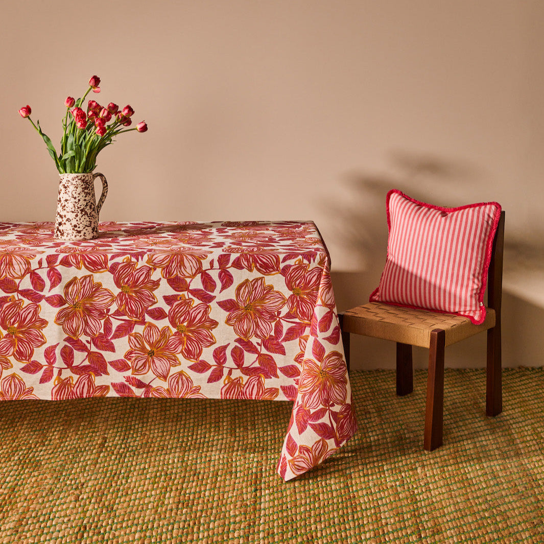 Azalea Pink Tablecloth