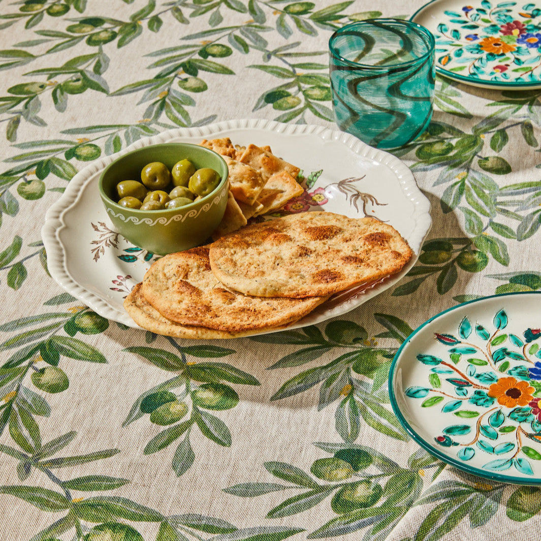 Olive Green Tablecloth