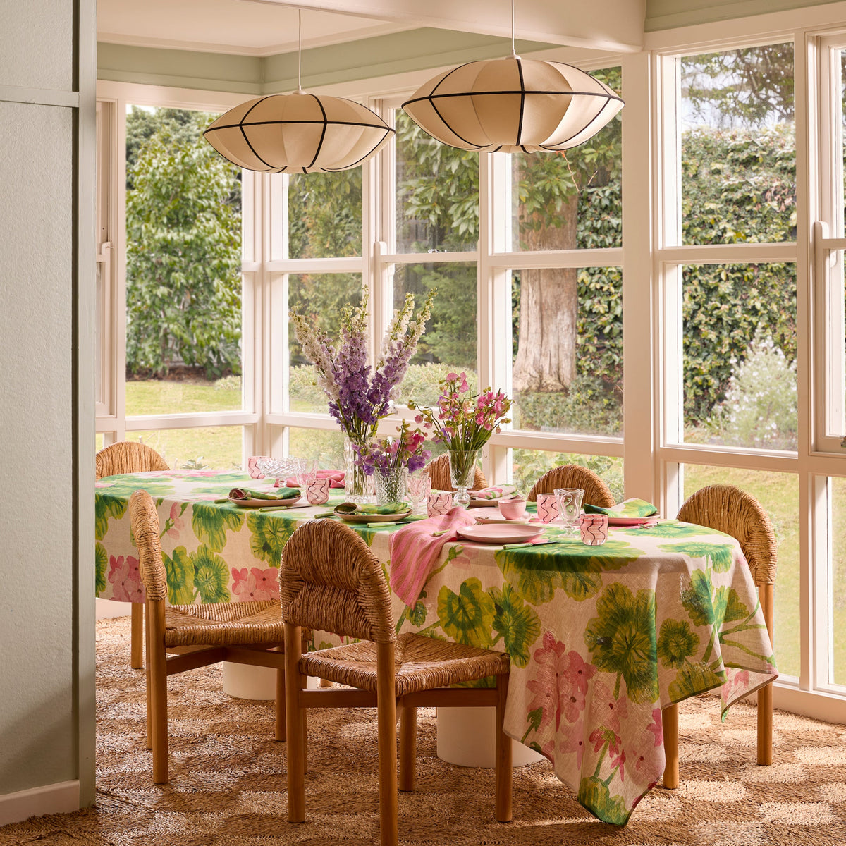 Geranium Multi Tablecloth