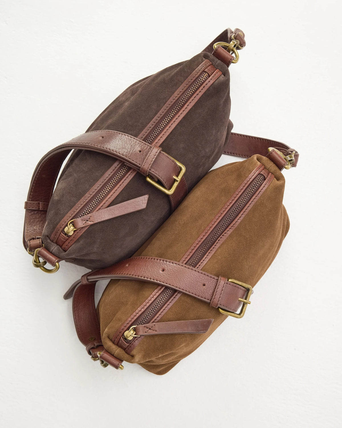 Suede Teddy Bag / Chestnut