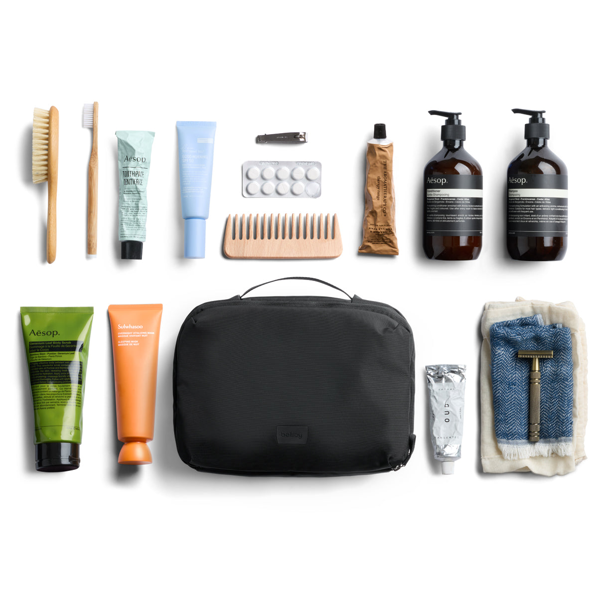 Hanging Toiletry Kit Plus / Black