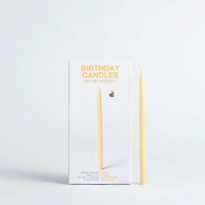 Beeswax Birthday Candles