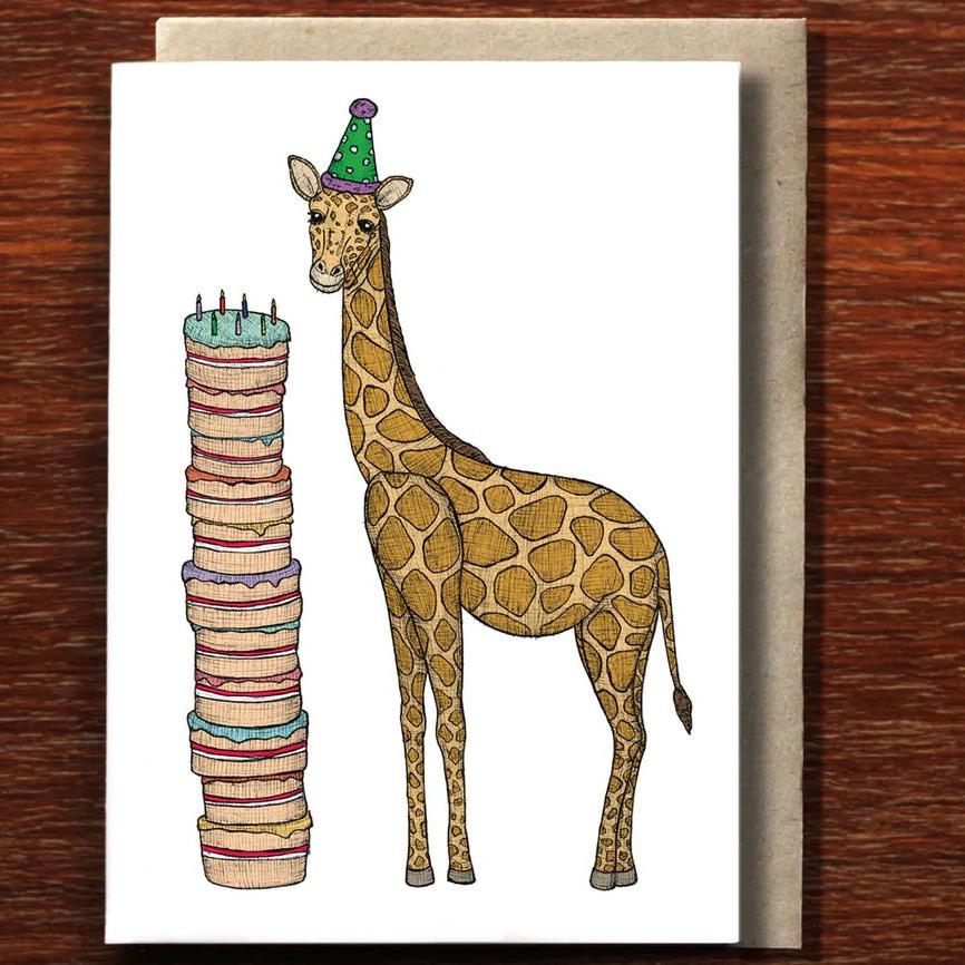 Greeting Card / Birthday Giraffe