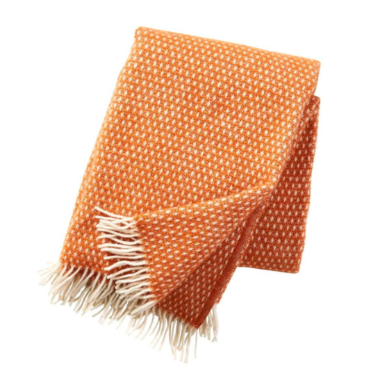 Knut Wool Throw / Orange