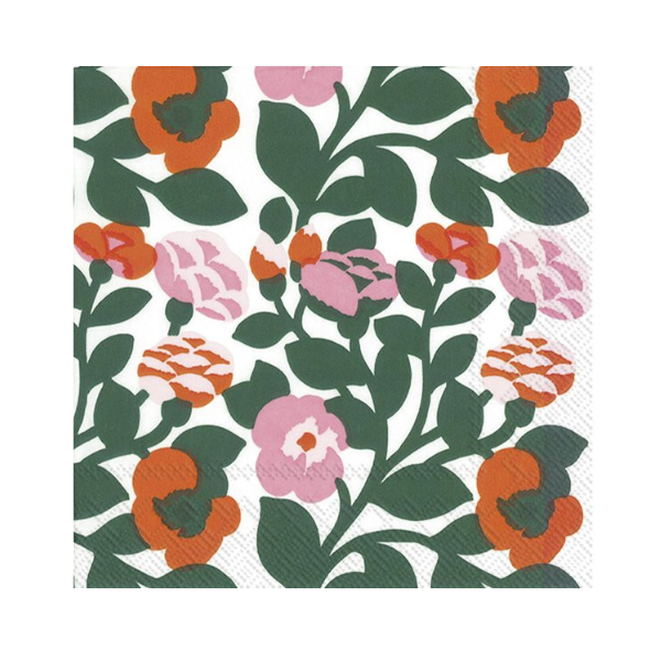 Marimekko Napkins / Green Green Orange