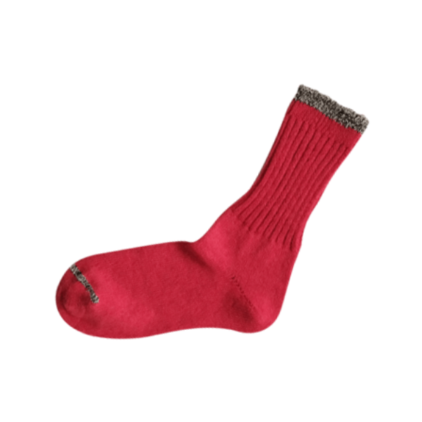 Boston Silk Cotton Socks / Red