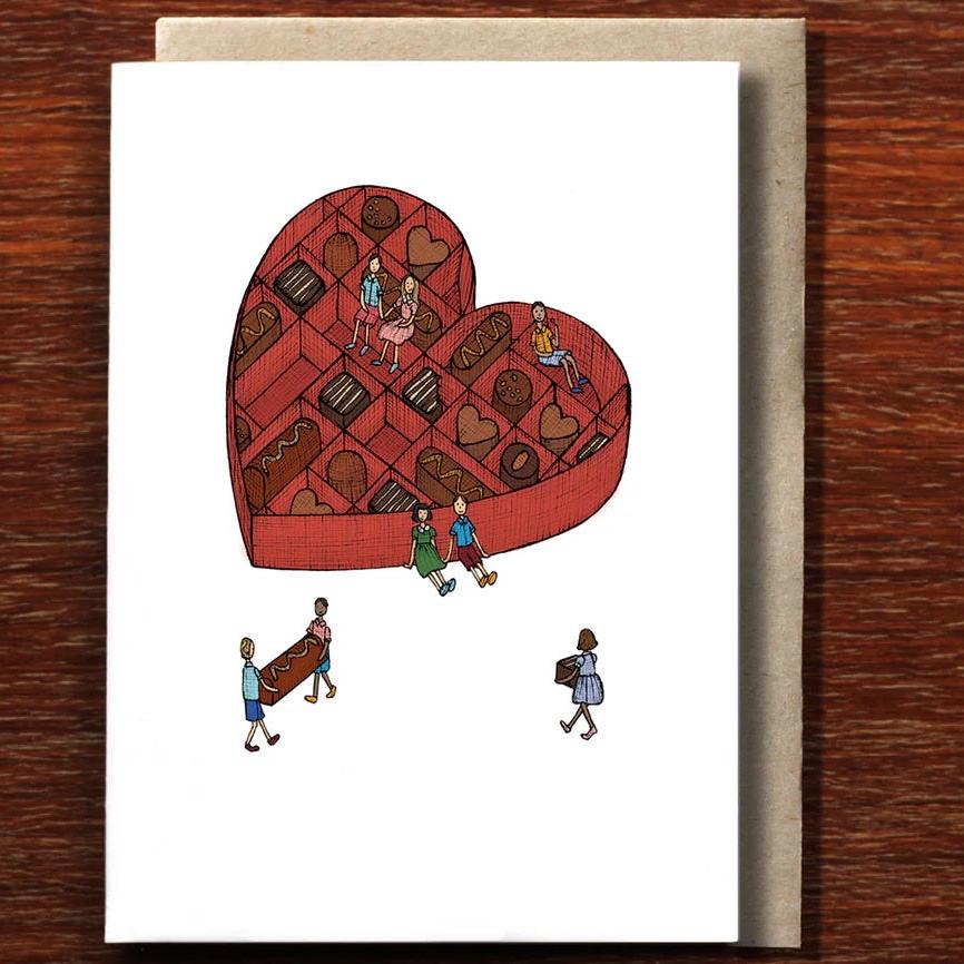 Greeting Card / Box Of Chocolates