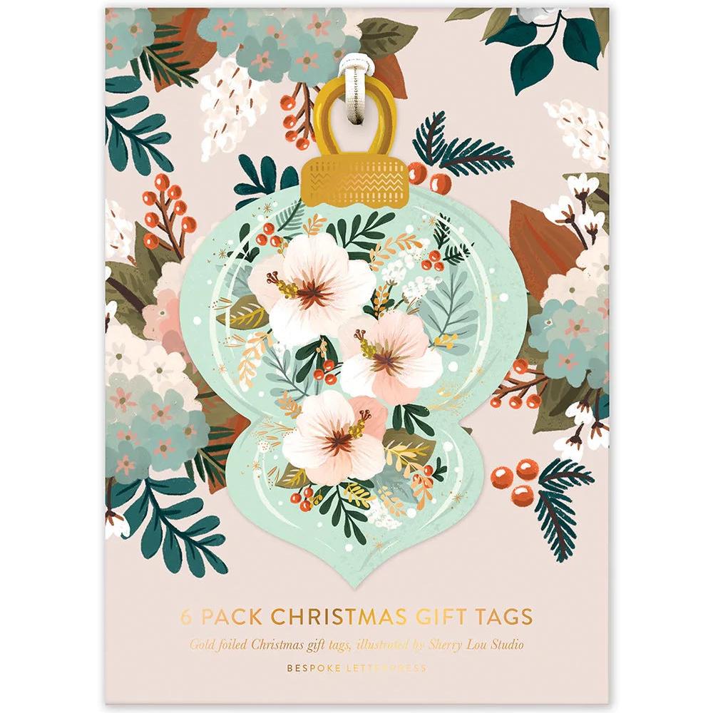 Christmas Gift Tags 6pk / Blue Ornament