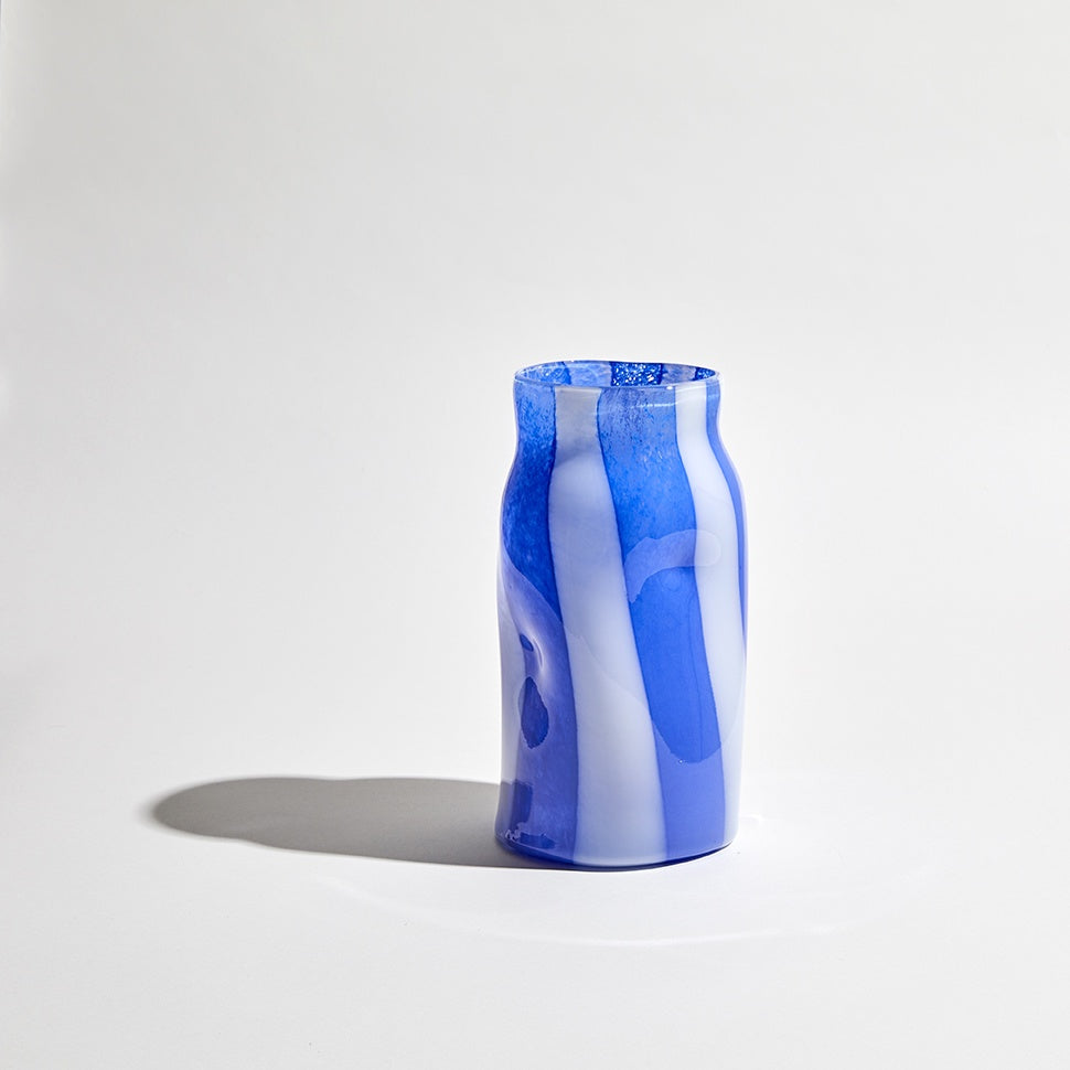 Candy Vase Cylinder / Cobalt White