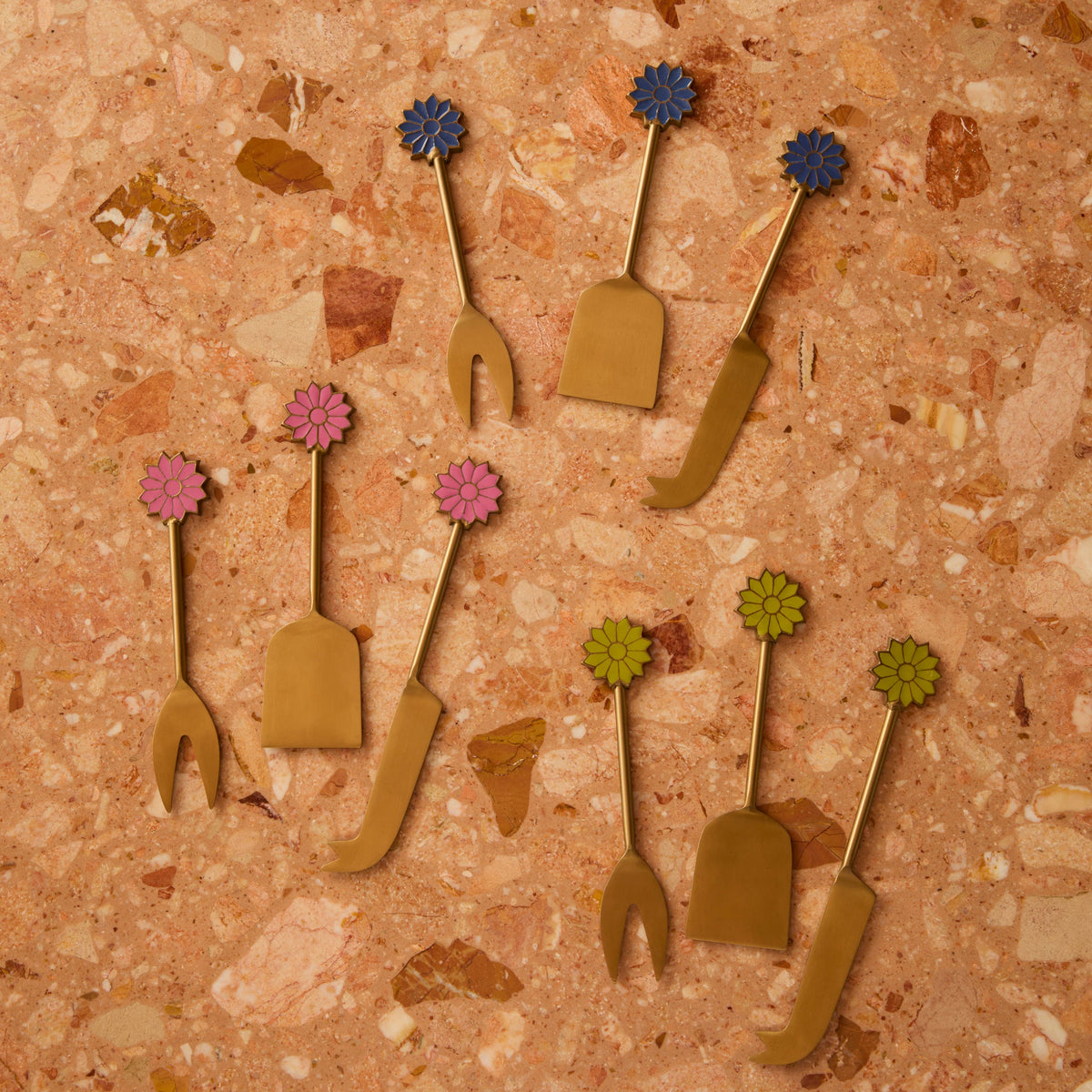 Petal Berry Cheese Knife Set