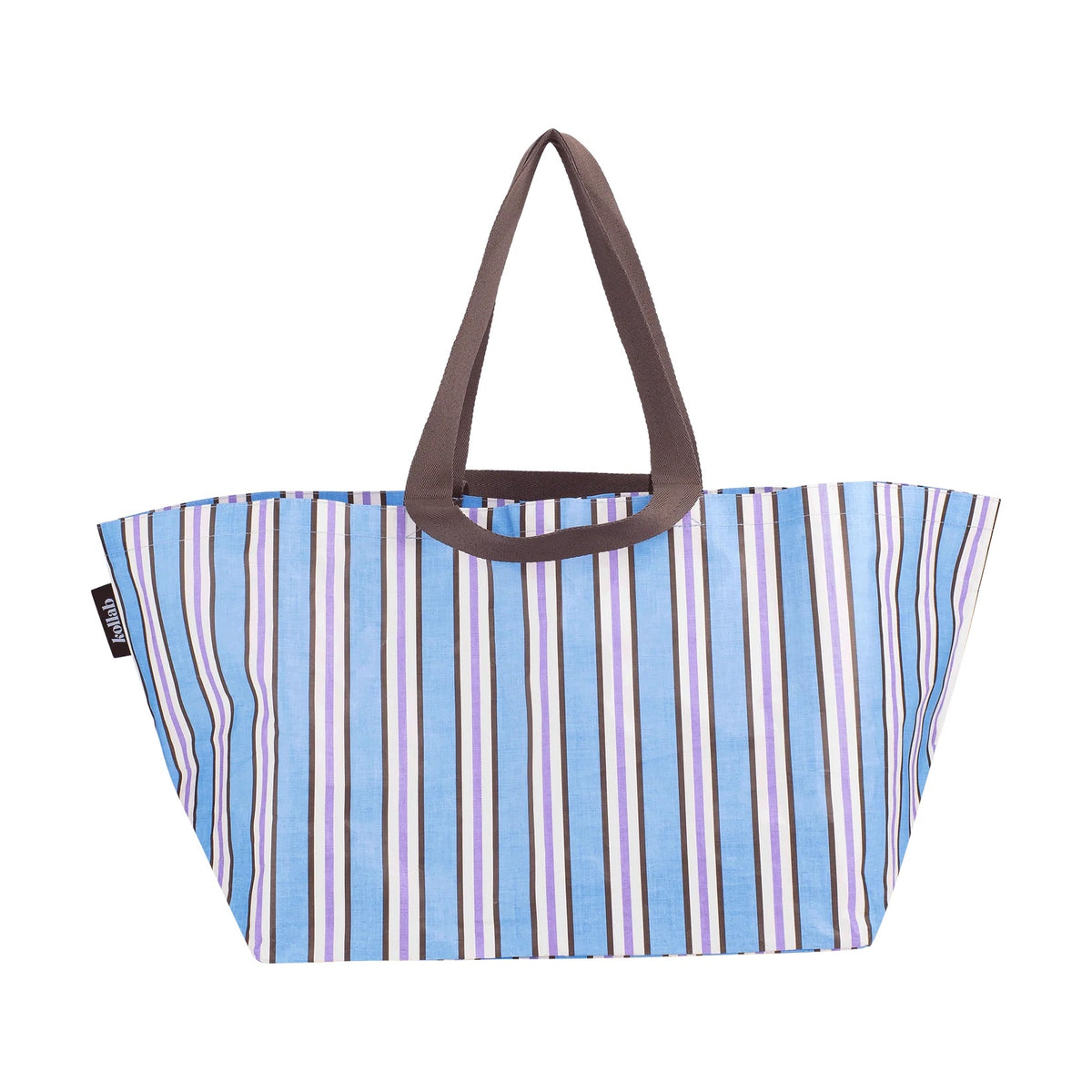 Choc Blue Stripe Beach Bag