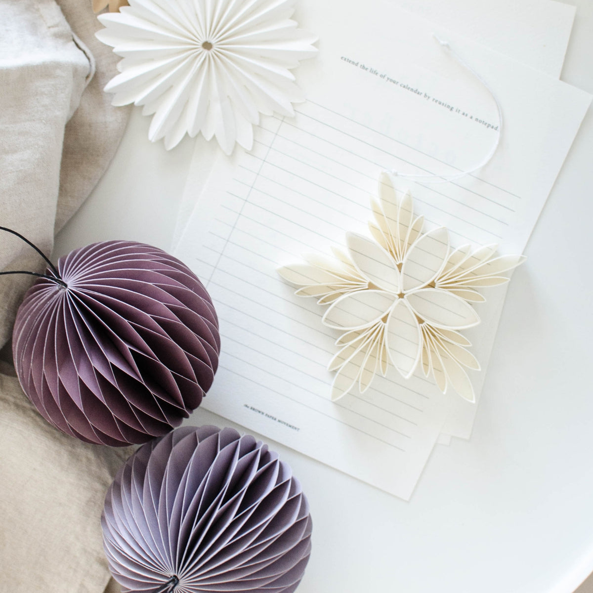 Quilling Star Paper Ornament 3pc Set