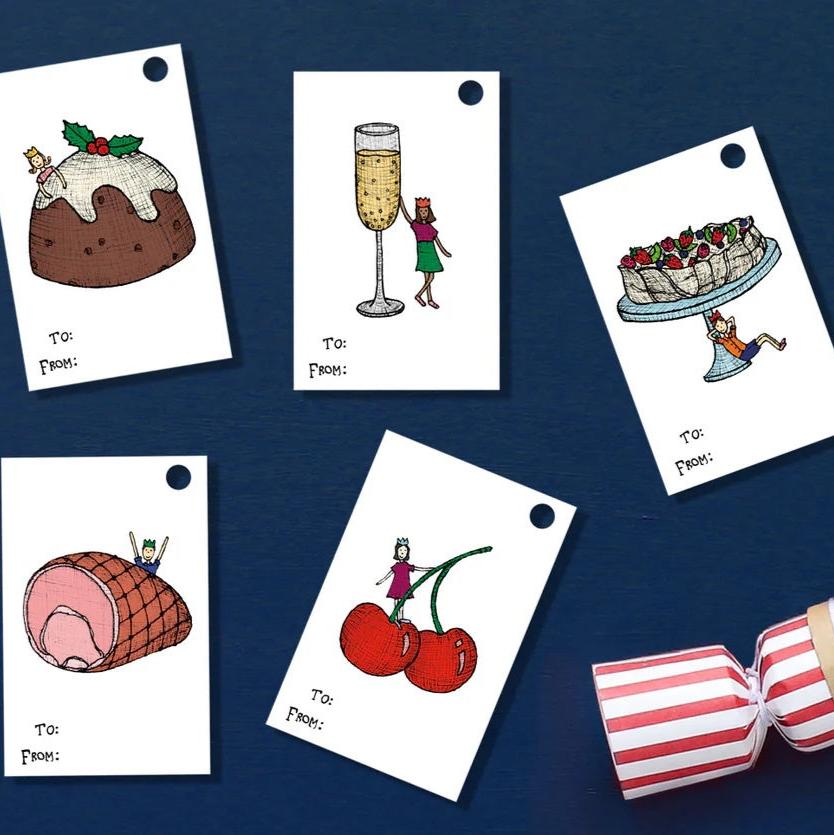 Christmas Lunch Gift Tags / Set of 6