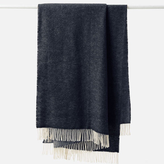 Wool Throw / Navy