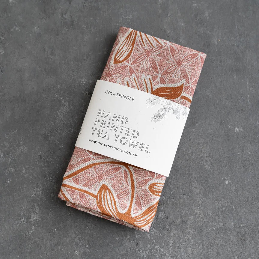 Clematis Tea Towel / Ginger &amp; Rose