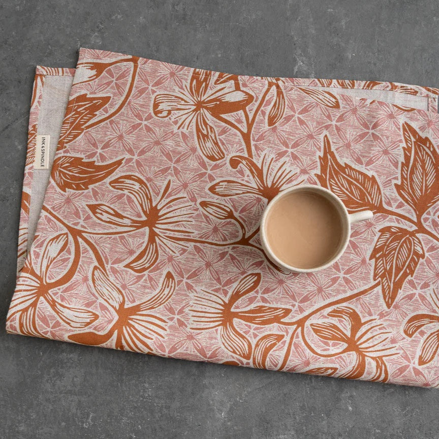 Clematis Tea Towel / Ginger &amp; Rose