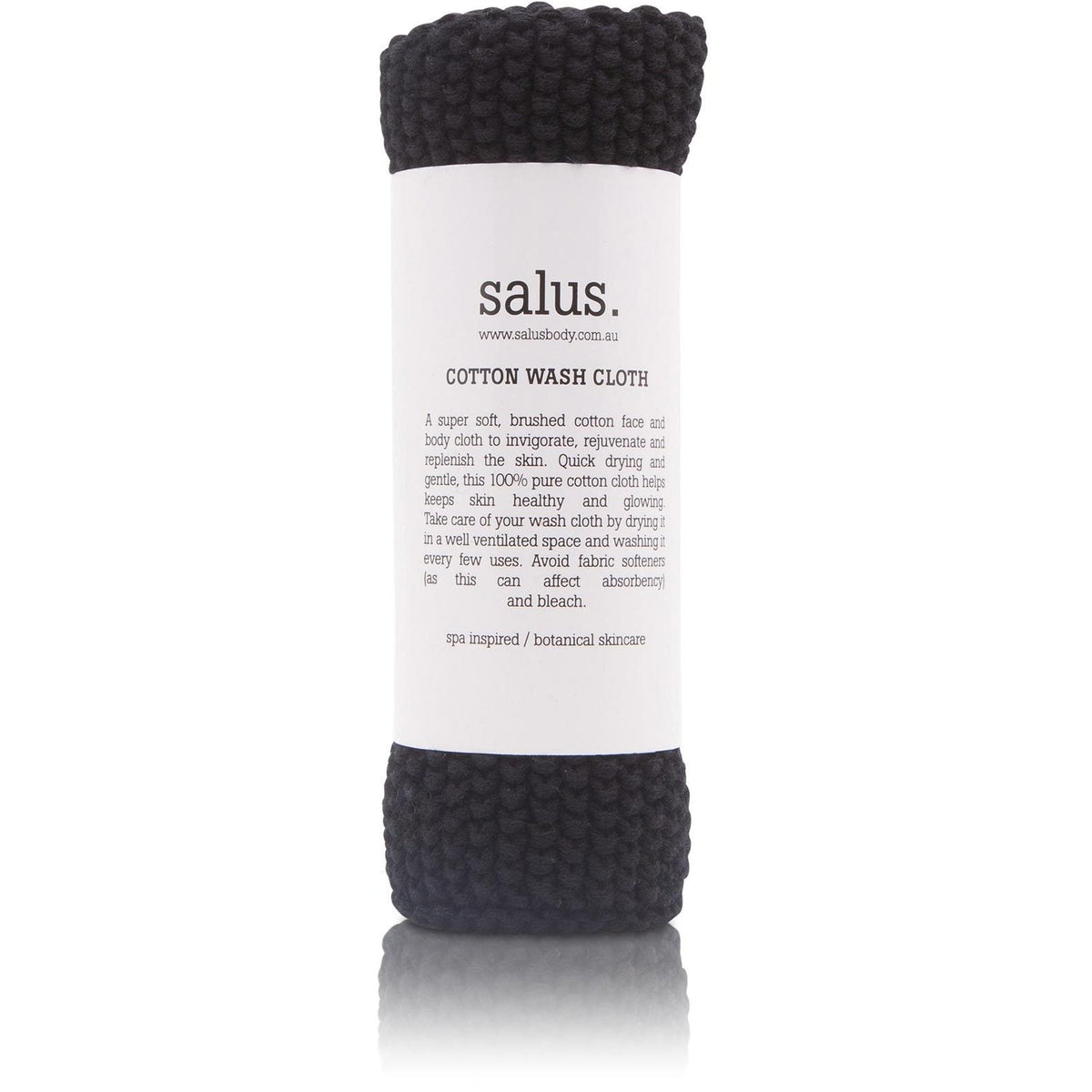 Cotton Wash Cloth / Black