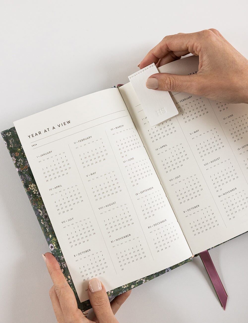 2026 Petite Linen Bound Planner / Summer Perennials