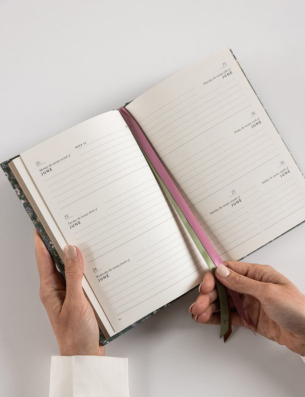 2026 Petite Linen Bound Planner / Summer Perennials