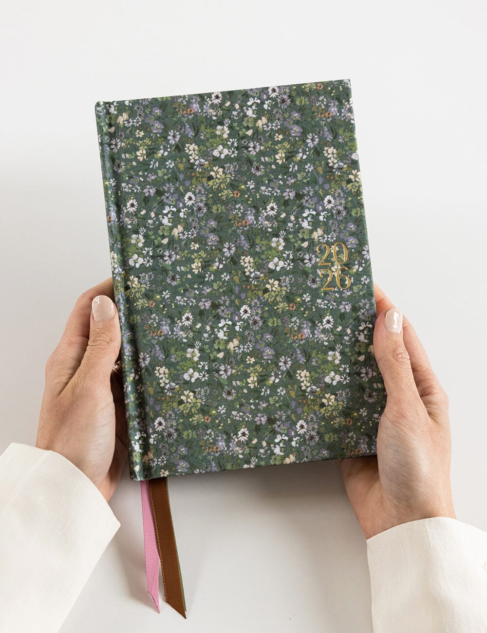 2026 Petite Linen Bound Planner / Summer Perennials