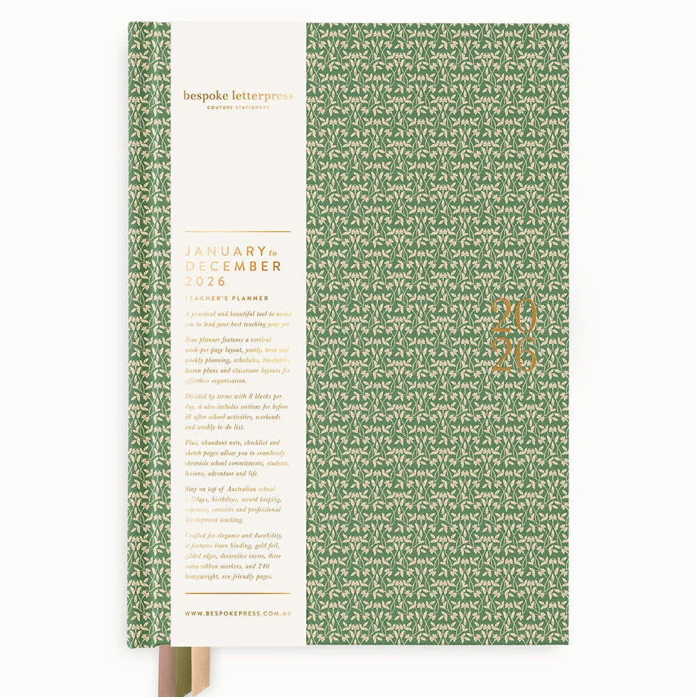 2026 Teachers Desktop Planner / Finch Bramble