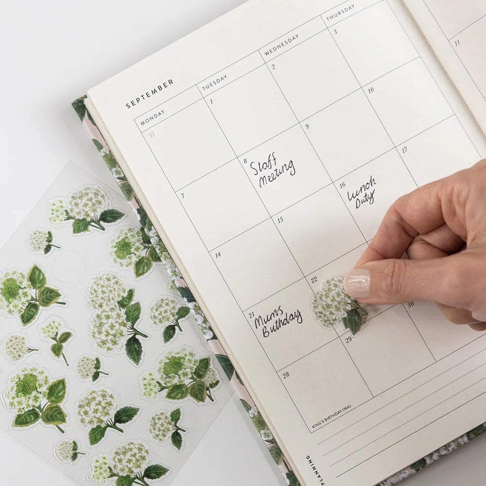 2026 Teachers Desktop Planner / Hydrangea