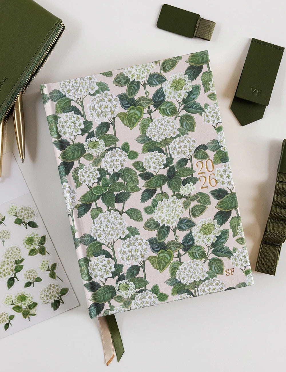 2026 Teachers Desktop Planner / Hydrangea