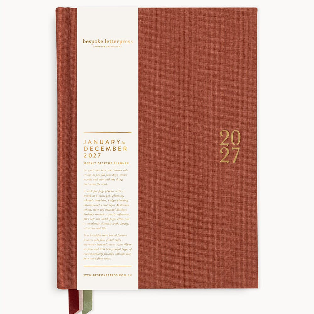 2027 Desktop Planner / Antique Copper