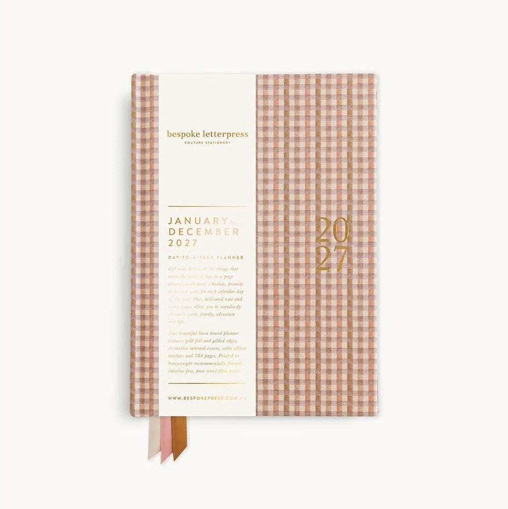 2027 Day To Page / Primrose Gingham