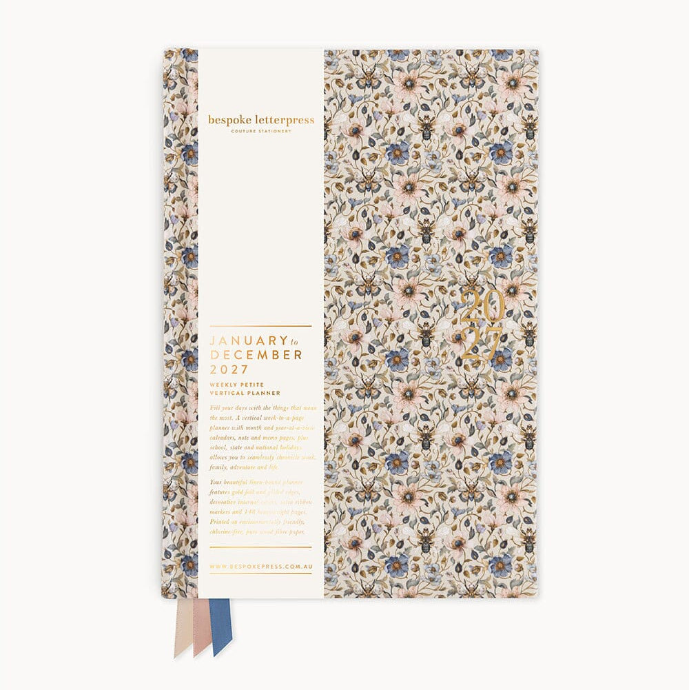 2027 Petite Vertical Planner / Duchess Blooms