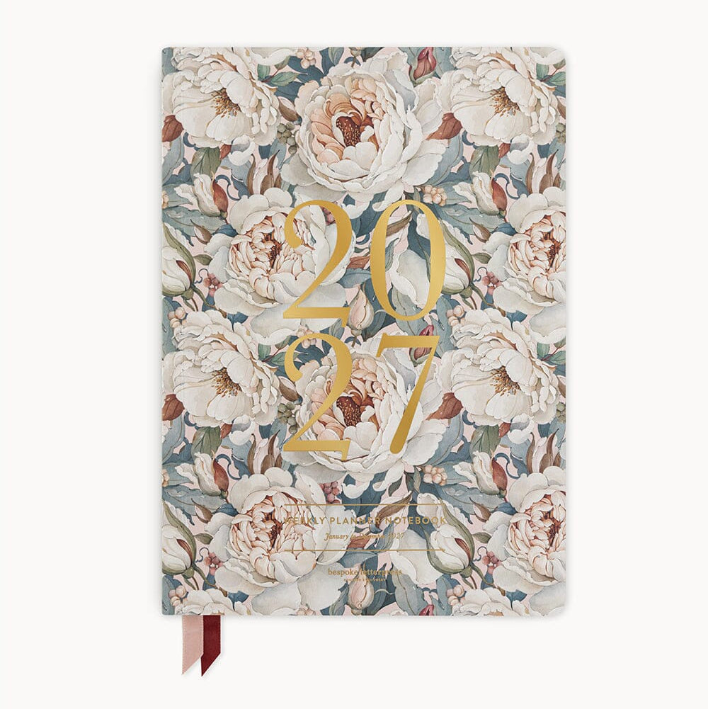 2027 Weekly Planner Notebook / Heritage Roses