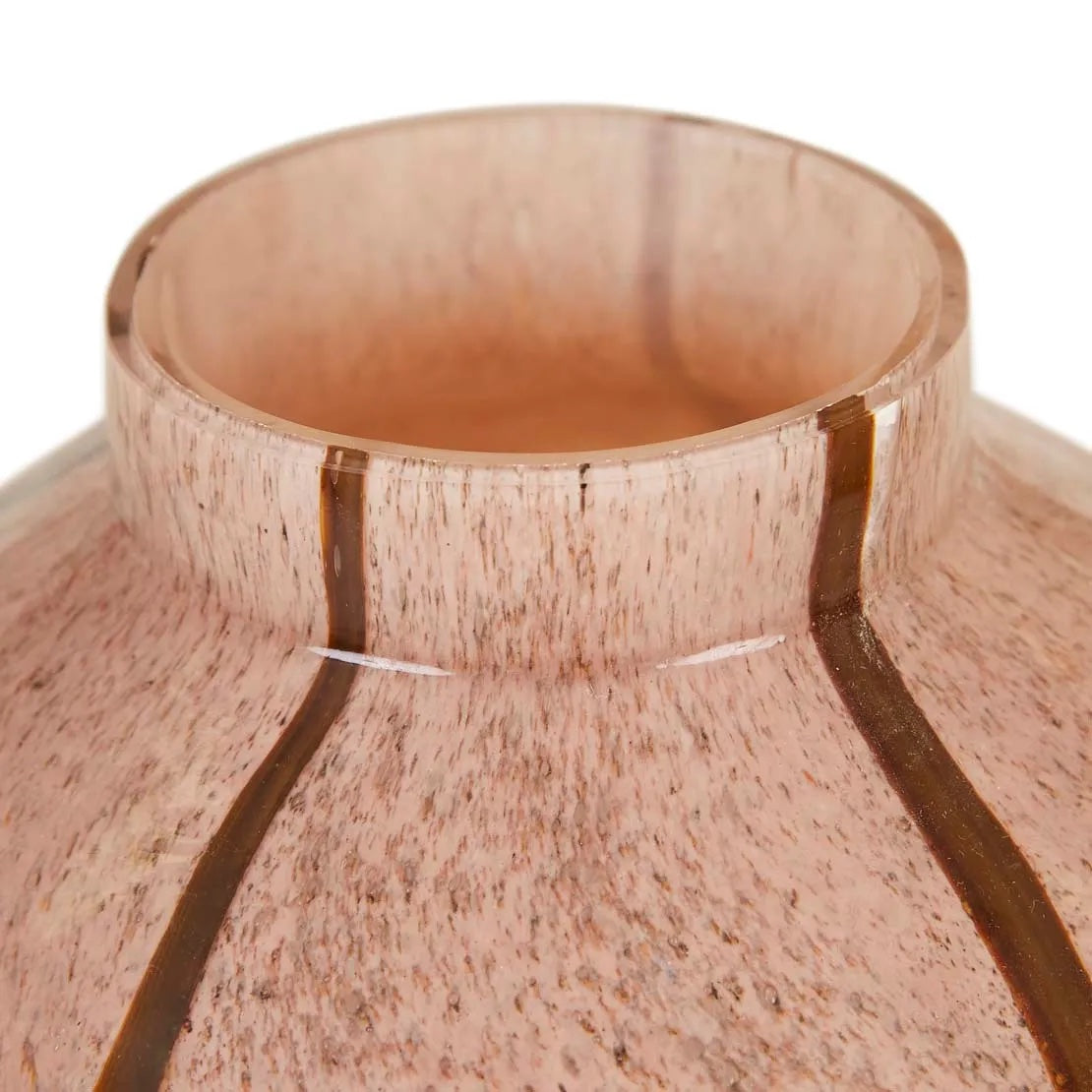 Boden Stripe Small Vase / Blush