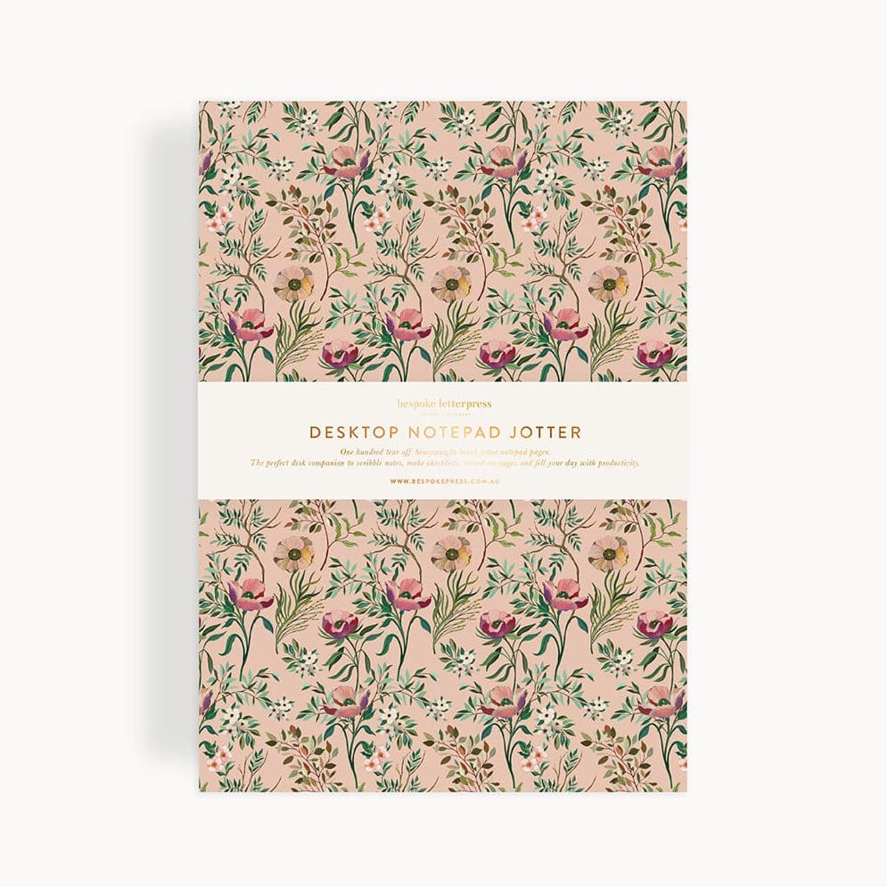 Dancing Poppies Notepad Desktop Jotter