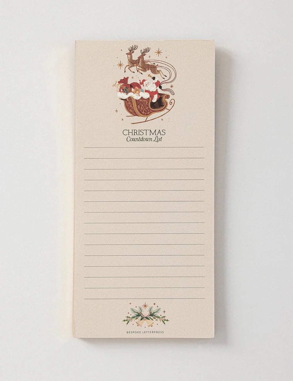 Christmas Countdown Shopping List