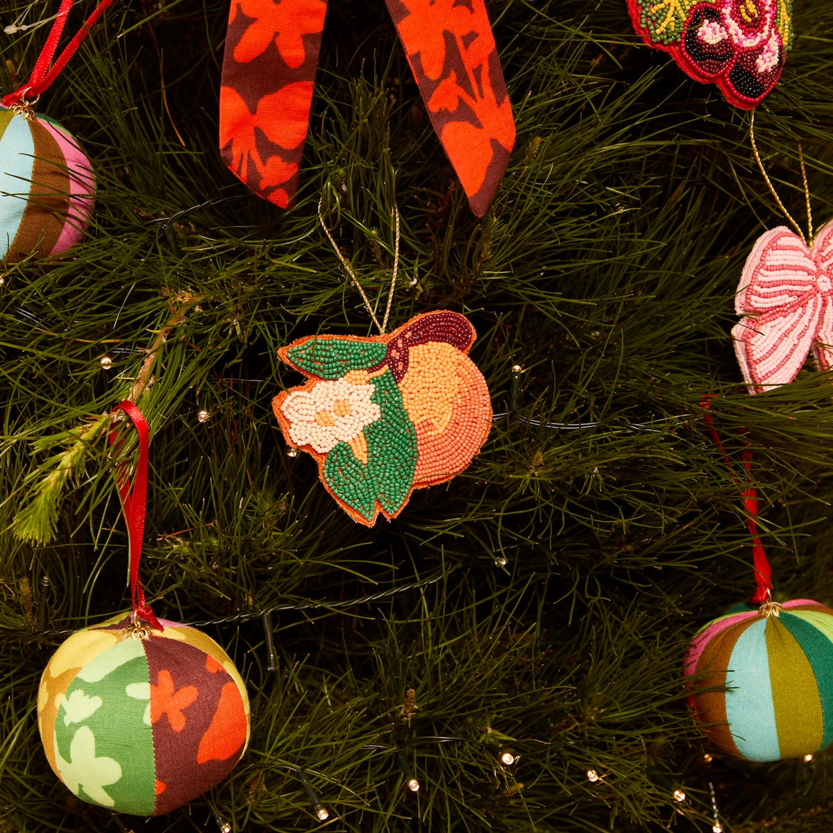 Patchwork Floral Christmas Decoration