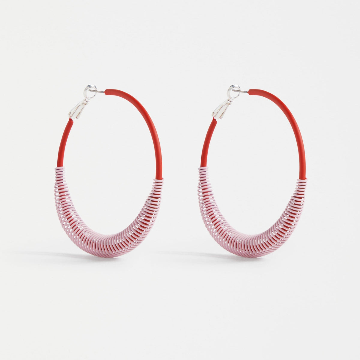 Solf Hoop Earring / Shell Pink