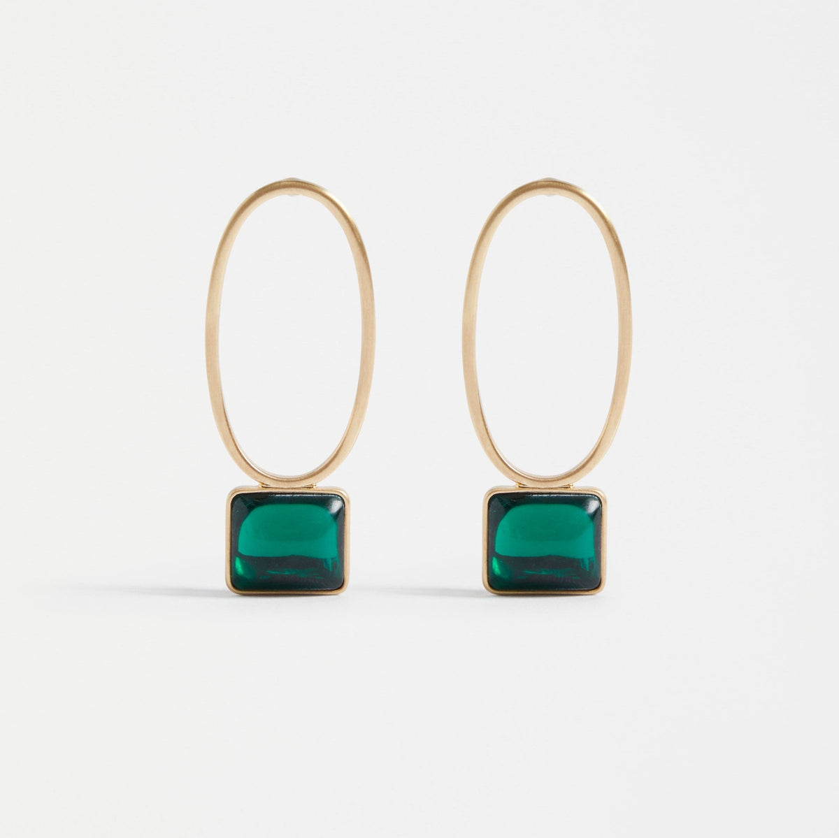 Stal Drop Earring / Emerald